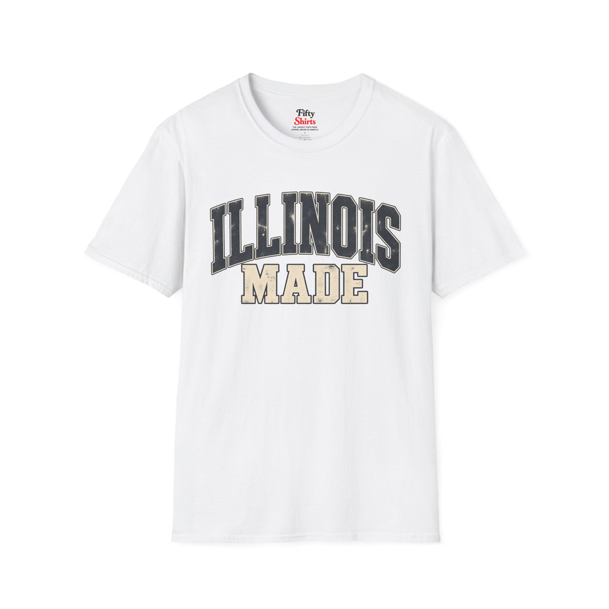Illinois Made Unisex Softstyle T Shirt State Name Graphic Tee