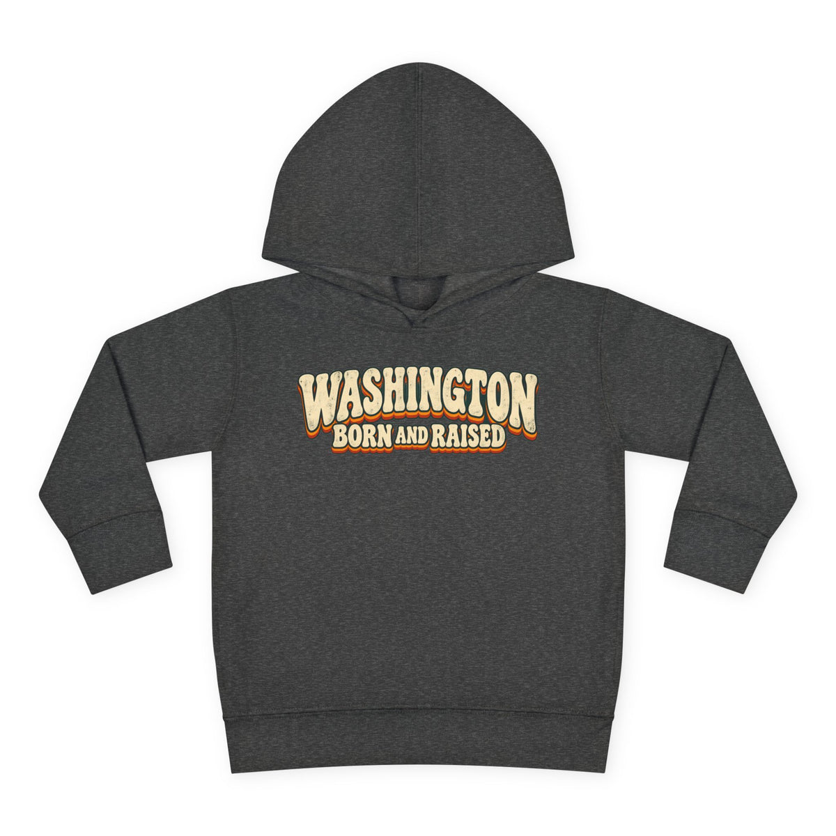 Washington Born and Raised Vintage 1970s Unisex Toddler Pullover Fleece Hoodie