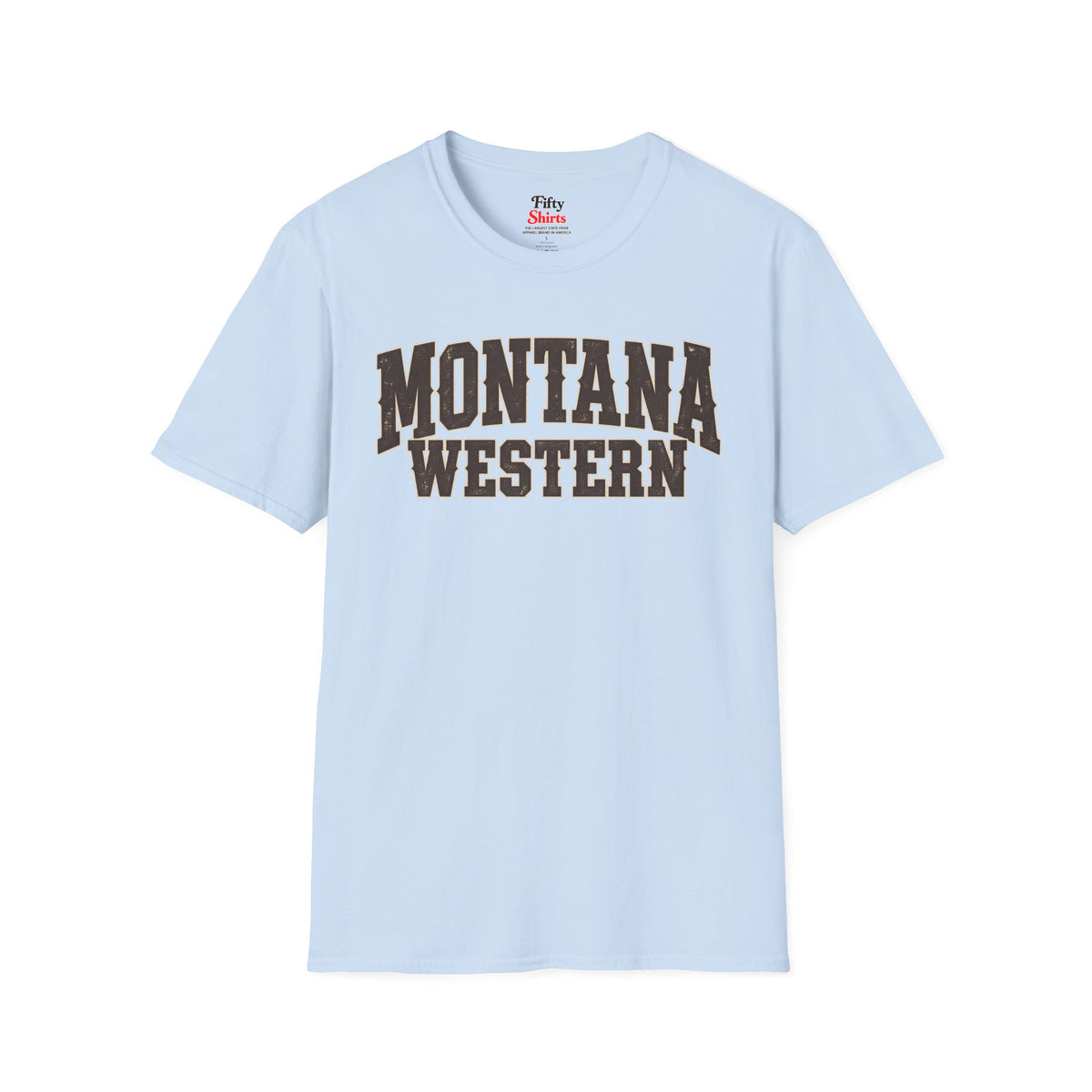 Montana Western Unisex Softstyle T Shirt State Name Graphic Tee