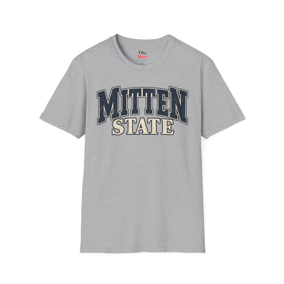 Michigan Mitten State Unisex Softstyle T Shirt State Name Graphic Tee