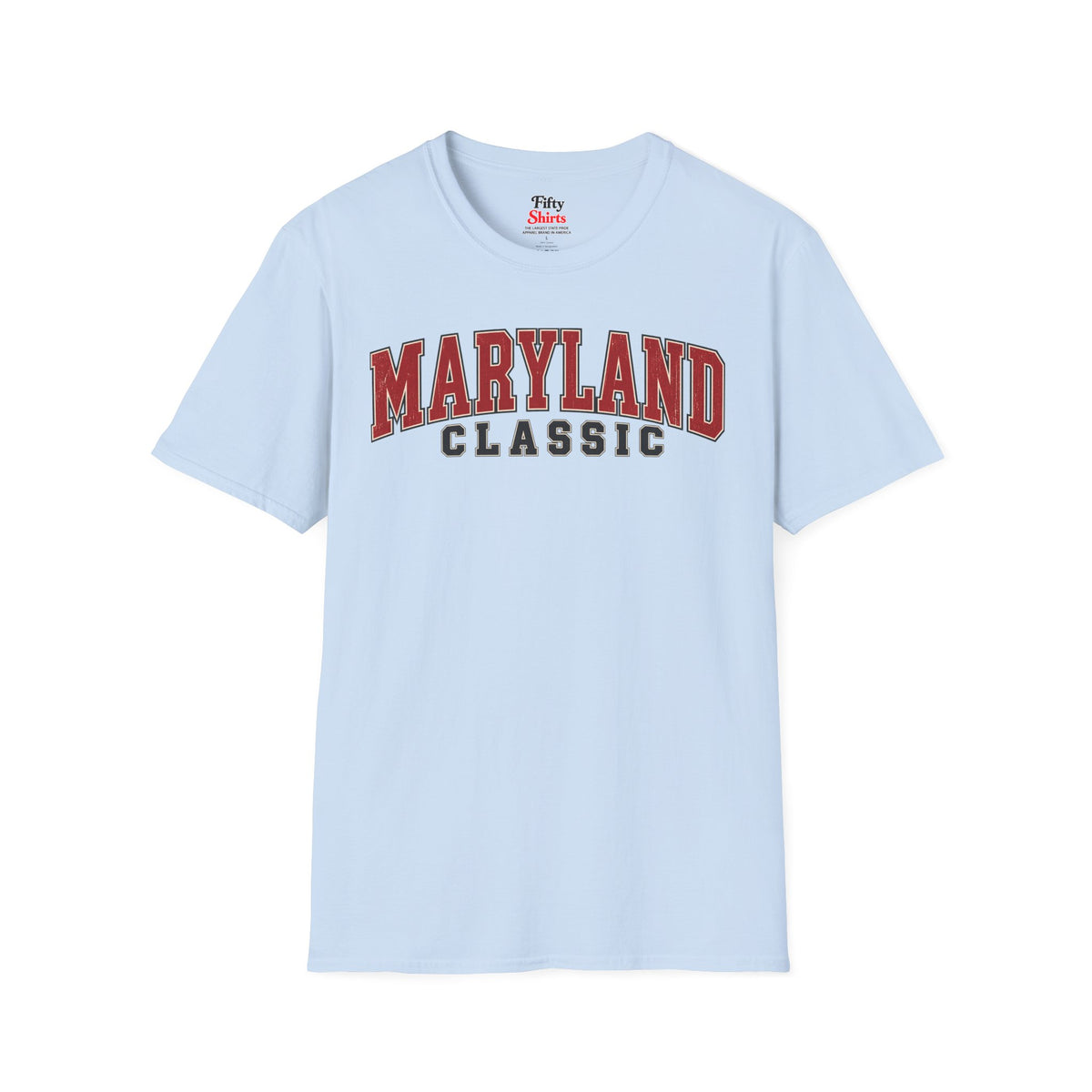 Maryland Classic Unisex Softstyle T Shirt State Name Graphic Tee