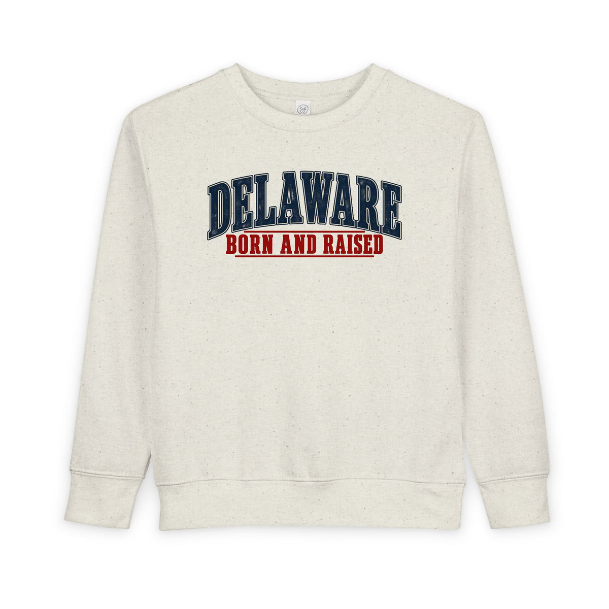 Delaware Born and Raised Classic Americana Unisex Toddler Sweatshirt