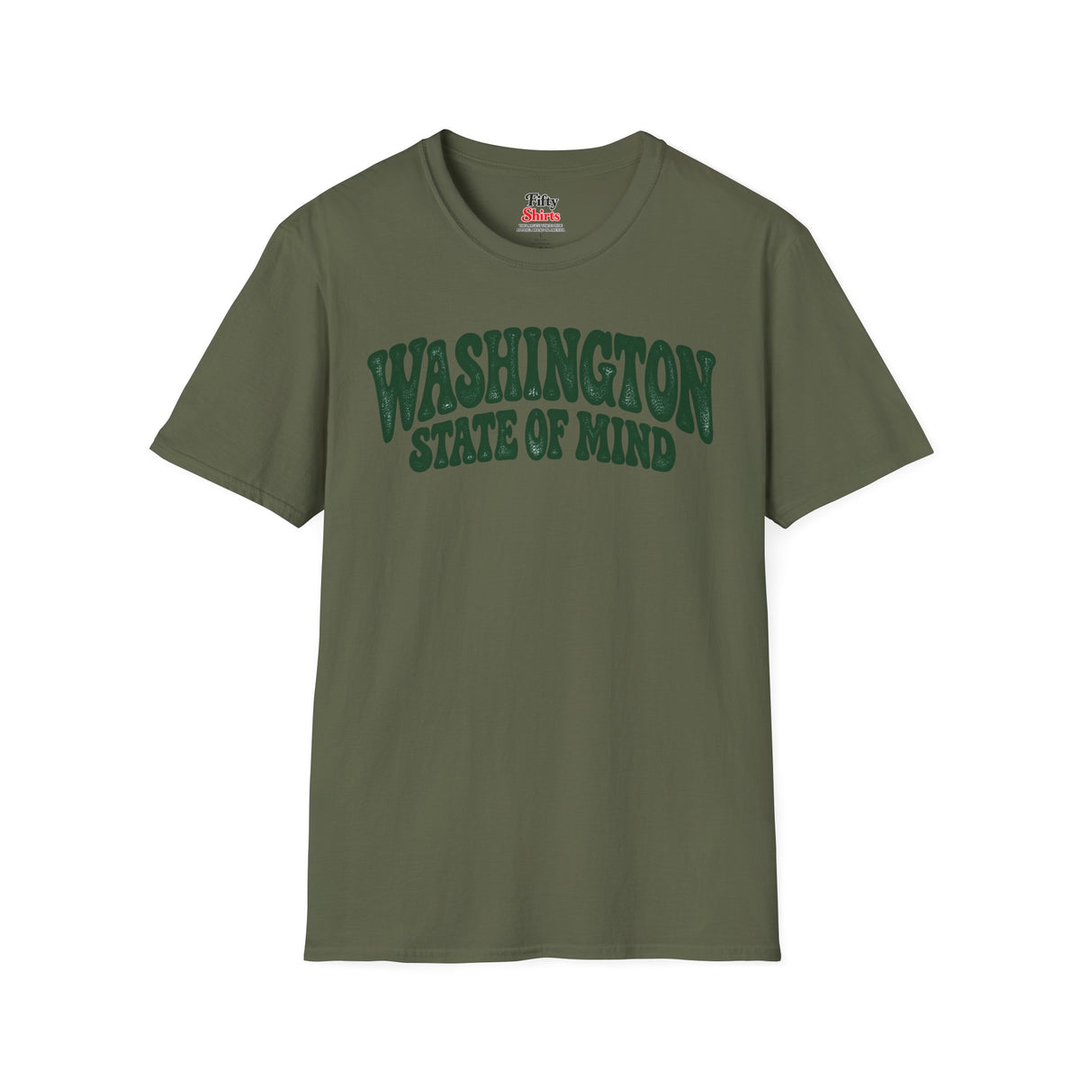 Washington State of Mind Unisex Softstyle T Shirt State Name Graphic Tee