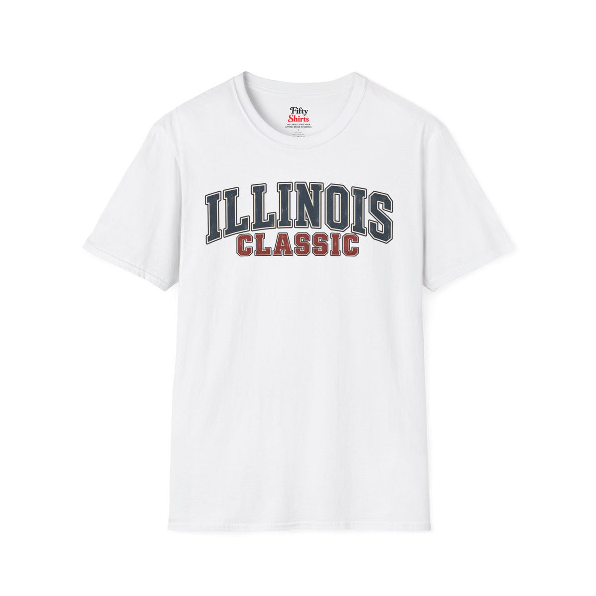 Illinois Classic Unisex Softstyle T Shirt State Name Graphic Tee