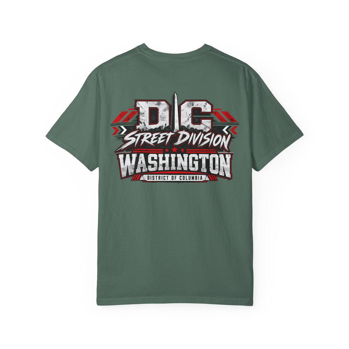 Washington DC Street Division Unisex Comfort Color 1717 Streetwear Graphic Tee
