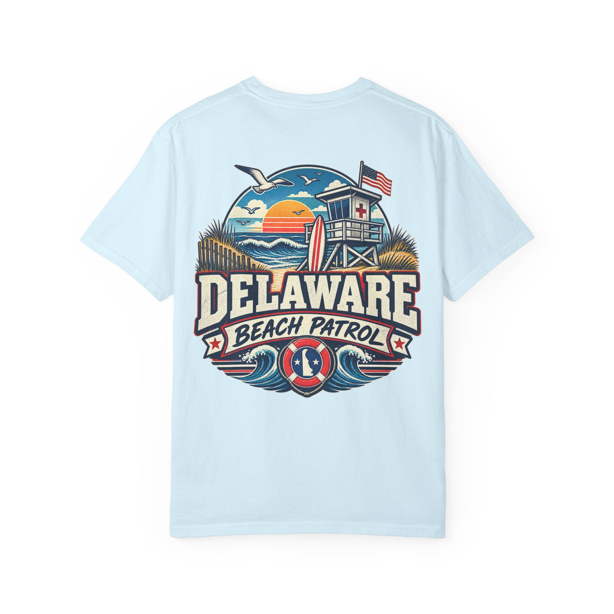 Delaware Beach Patrol Unisex Comfort Color 1717 Streetwear Graphic Tee