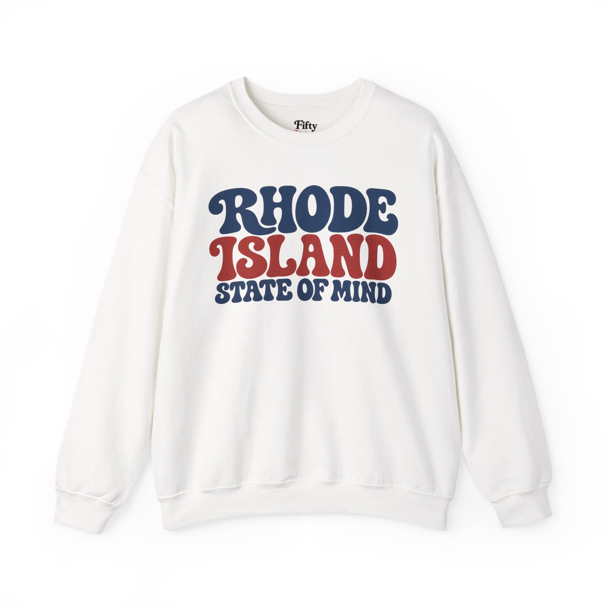 Rhode Island State of Mind Unisex Crewneck Sweatshirt State Name Graphic