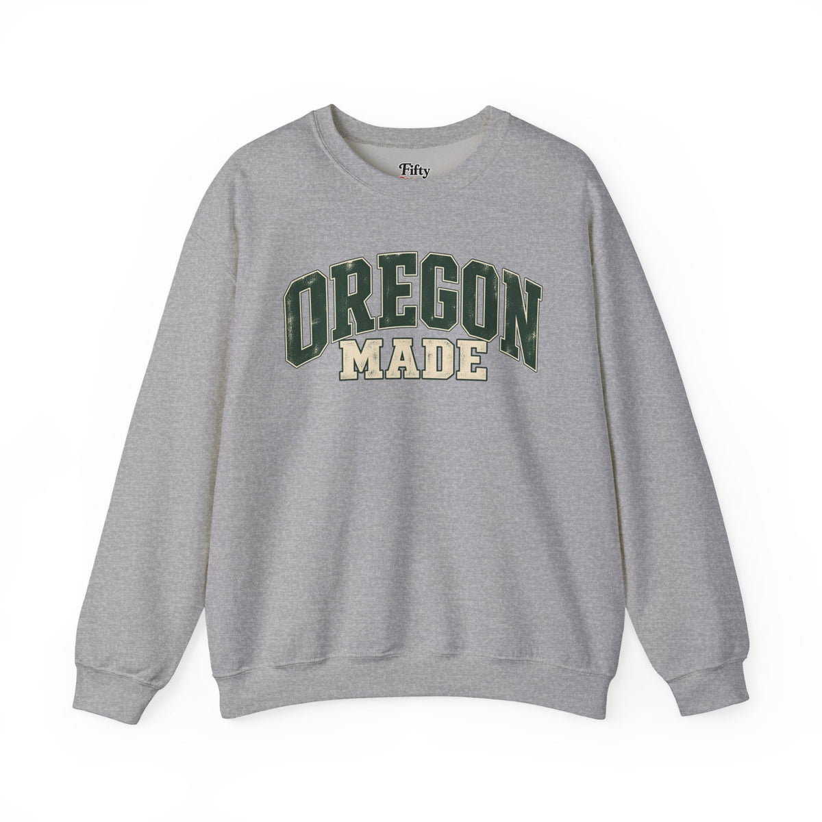 Oregon Made Unisex Crewneck Sweatshirt State Name Graphic