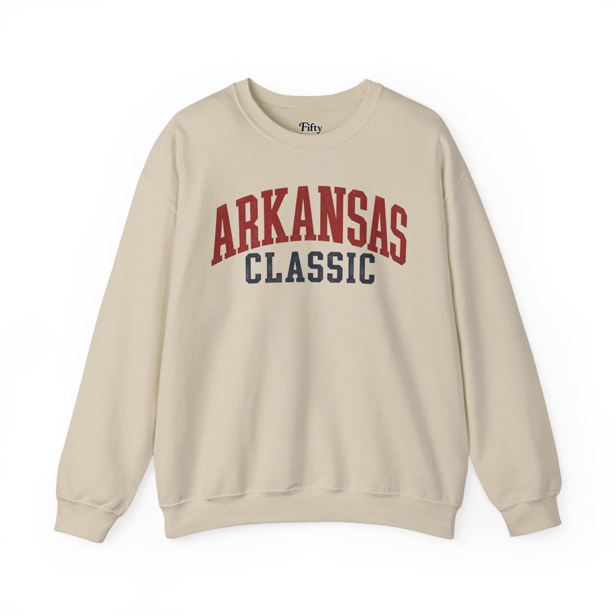 Arkansas Classic Unisex Crewneck Sweatshirt State Name Graphic