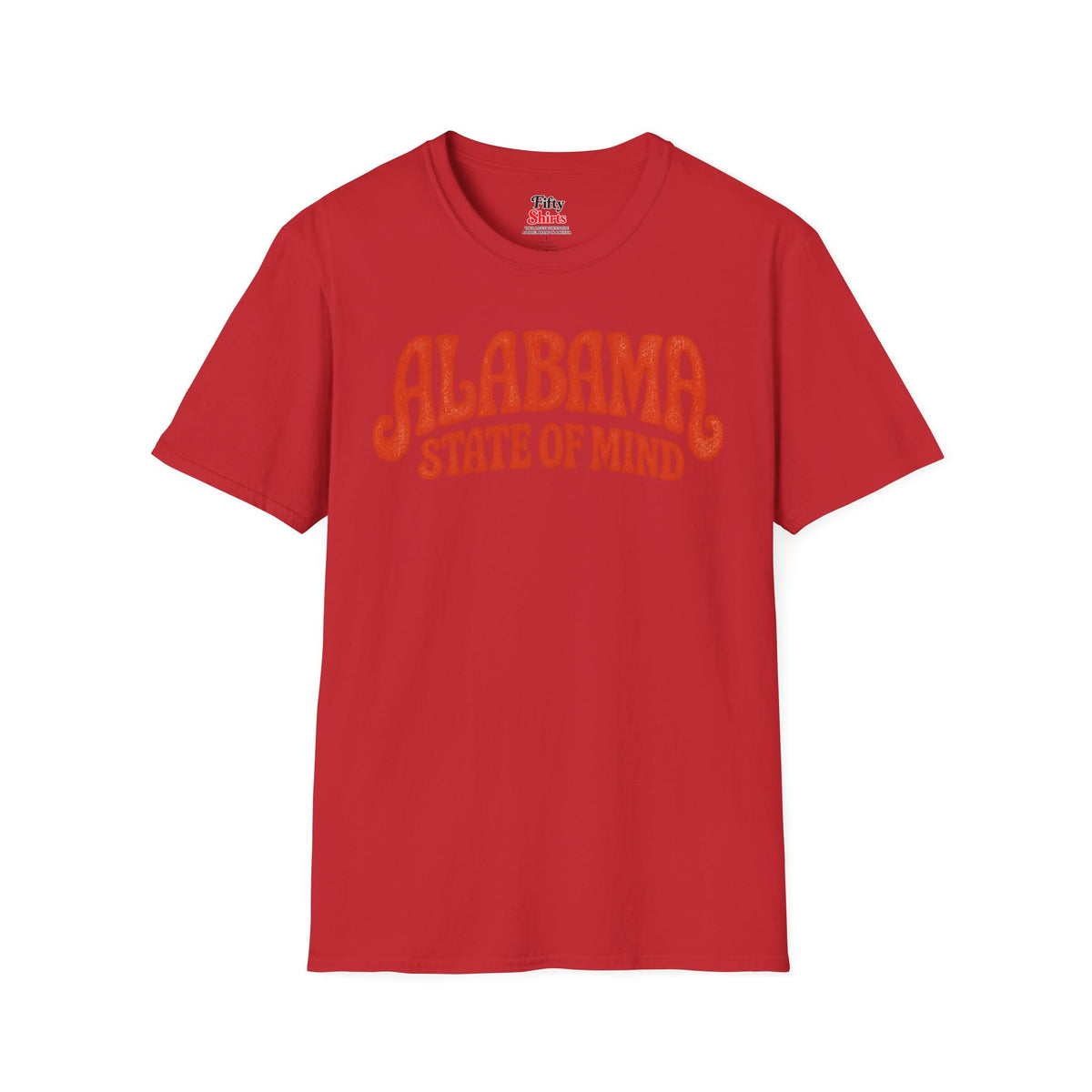 Alabama State of Mind Unisex Softstyle T Shirt State Name Graphic Tee