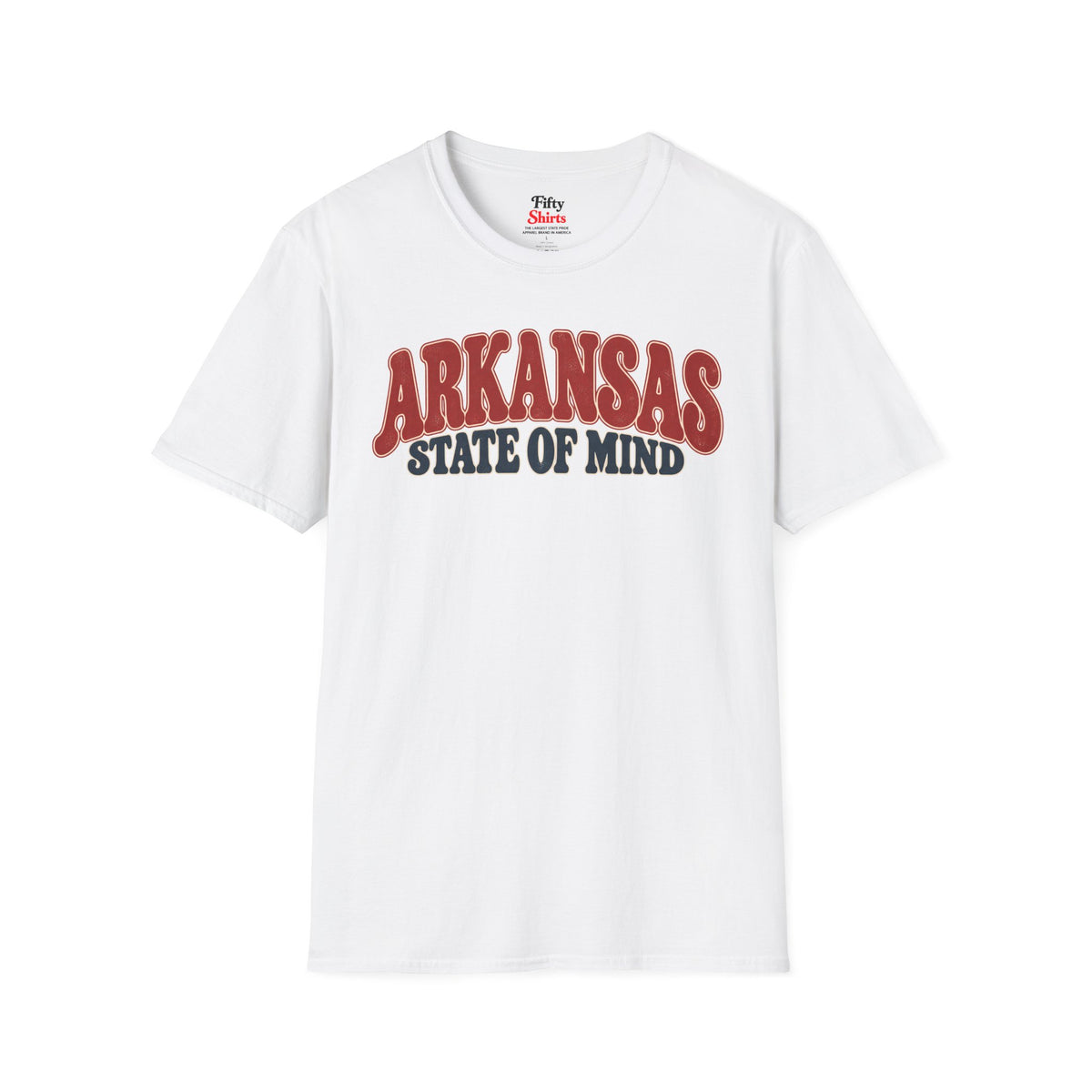 Arkansas State of Mind Unisex Softstyle T Shirt State Name Graphic Tee