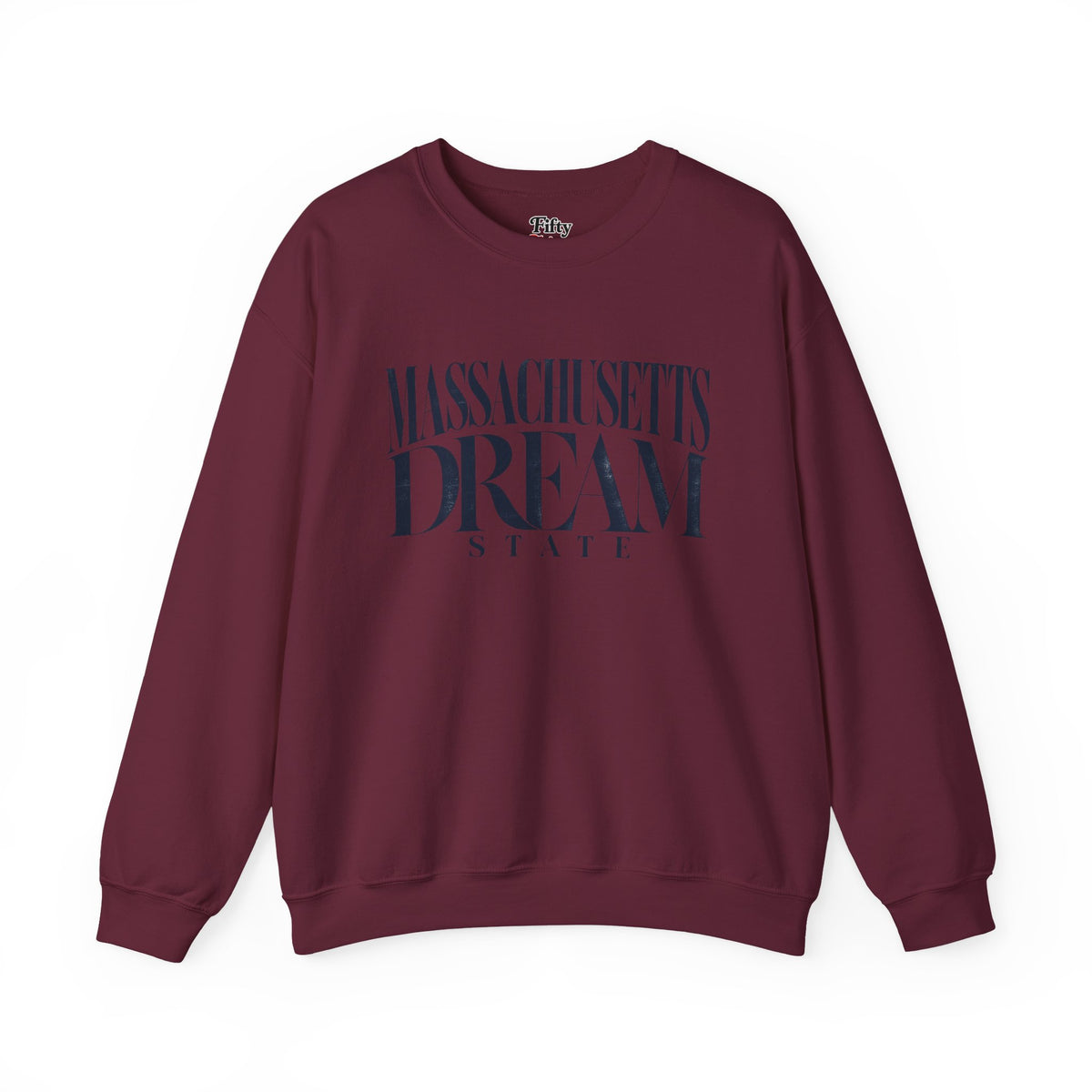 Massachusetts Dream State Unisex Crewneck Sweatshirt State Name Graphic
