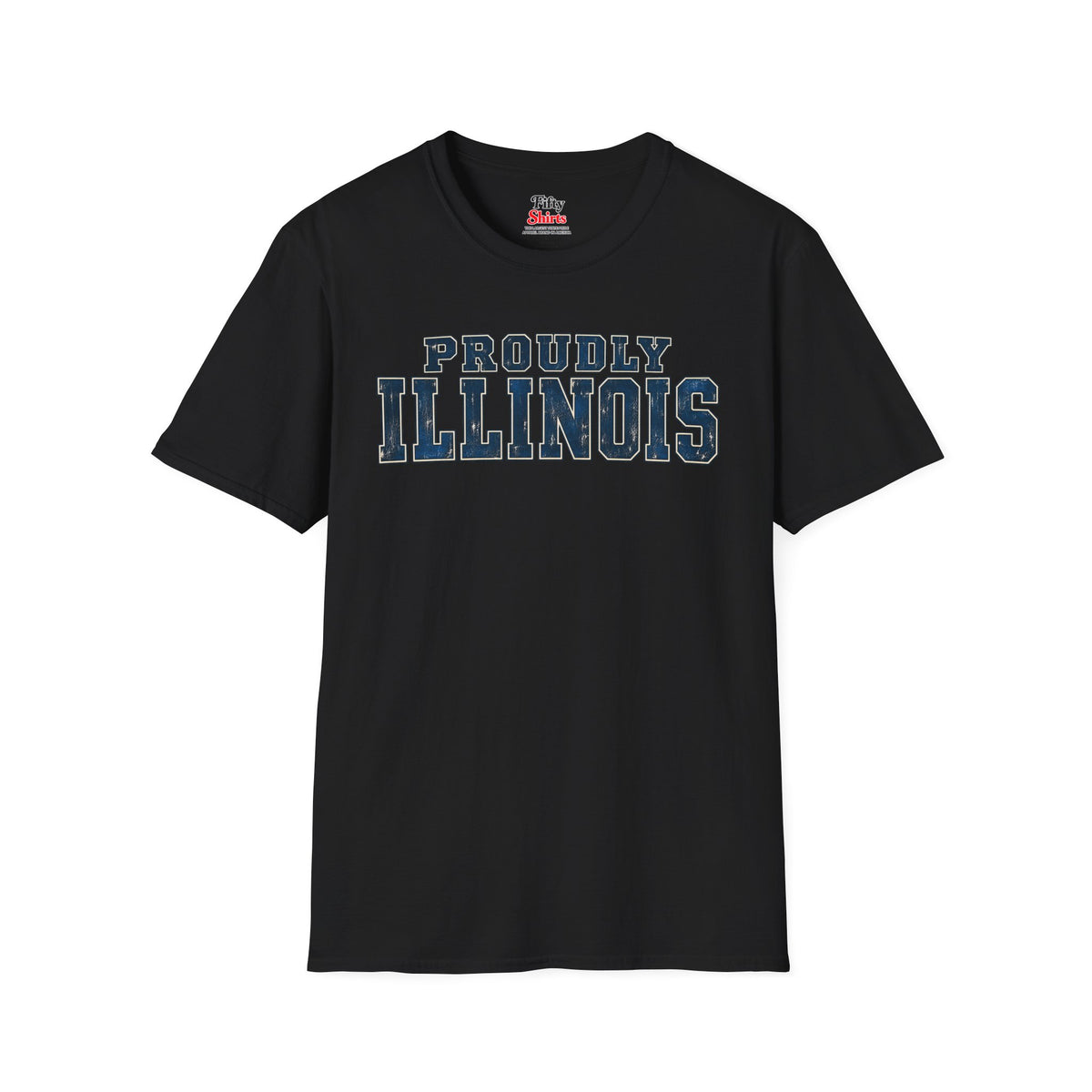Proudly Illinois Unisex Softstyle T Shirt State Name Graphic Tee