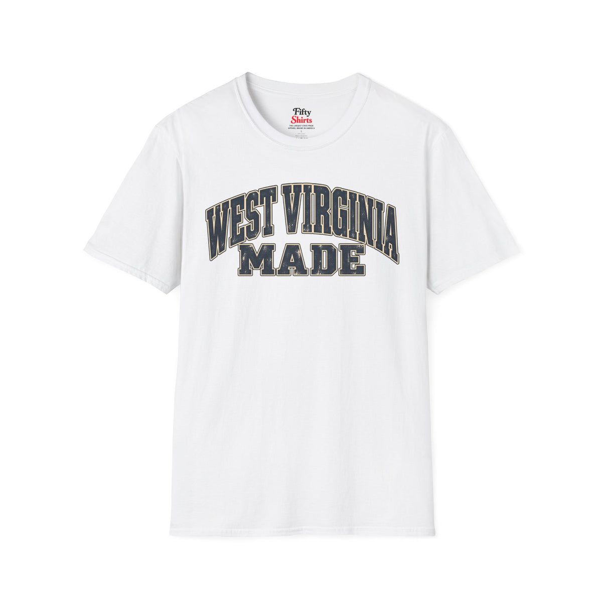 West Virginia Made Unisex Softstyle T Shirt State Name Graphic Tee