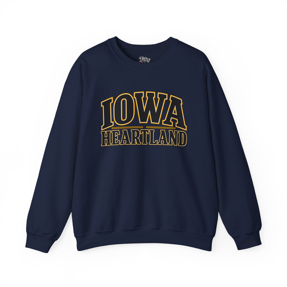 Iowa Heartland Unisex Crewneck Sweatshirt State Name Graphic