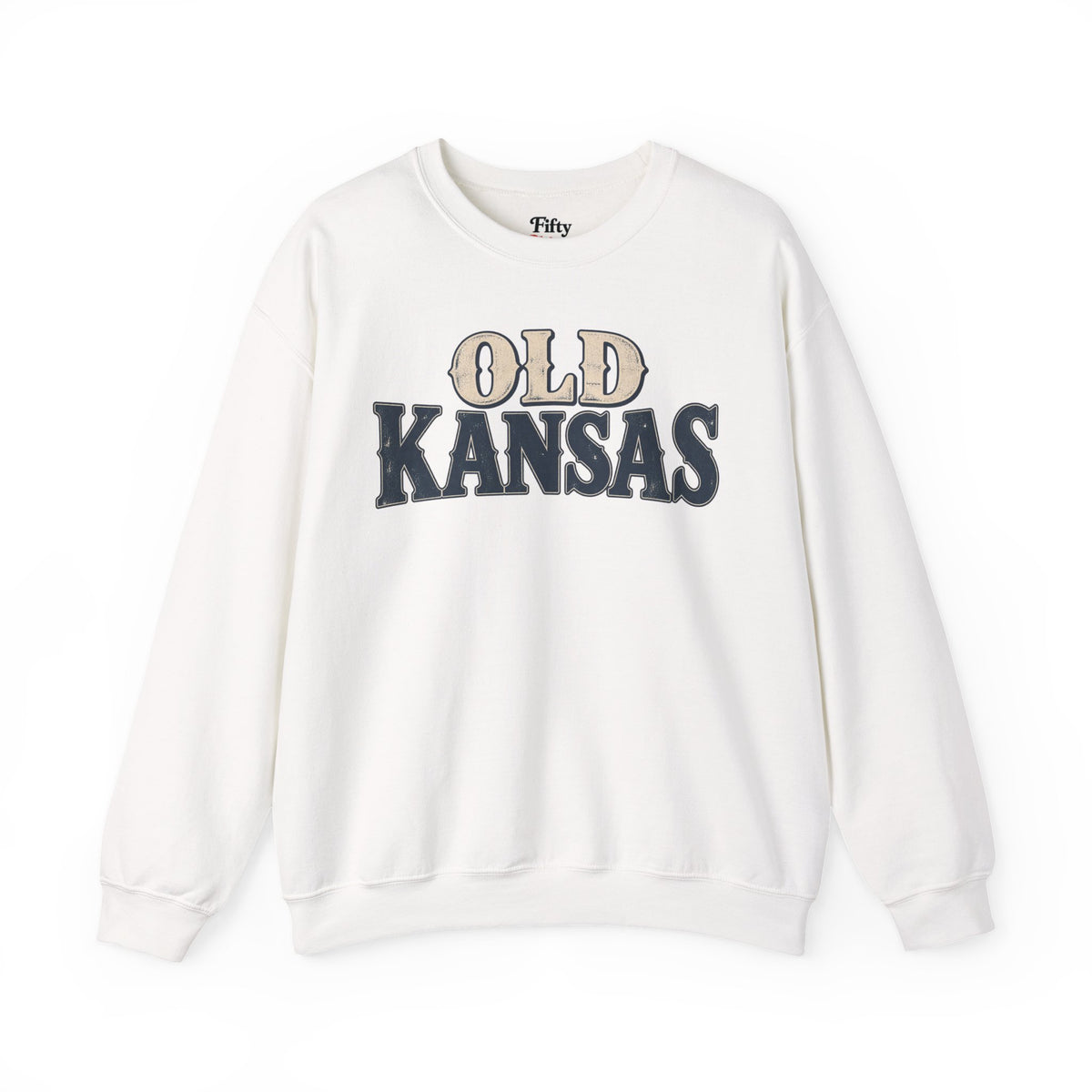 Old Kansas Unisex Crewneck Sweatshirt State Name Graphic