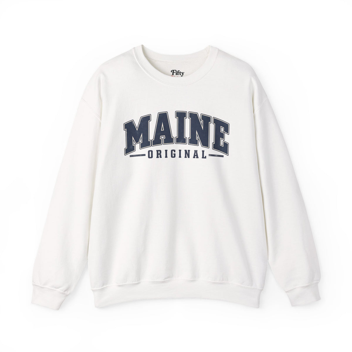 Maine Original Unisex Crewneck Sweatshirt State Name Graphic