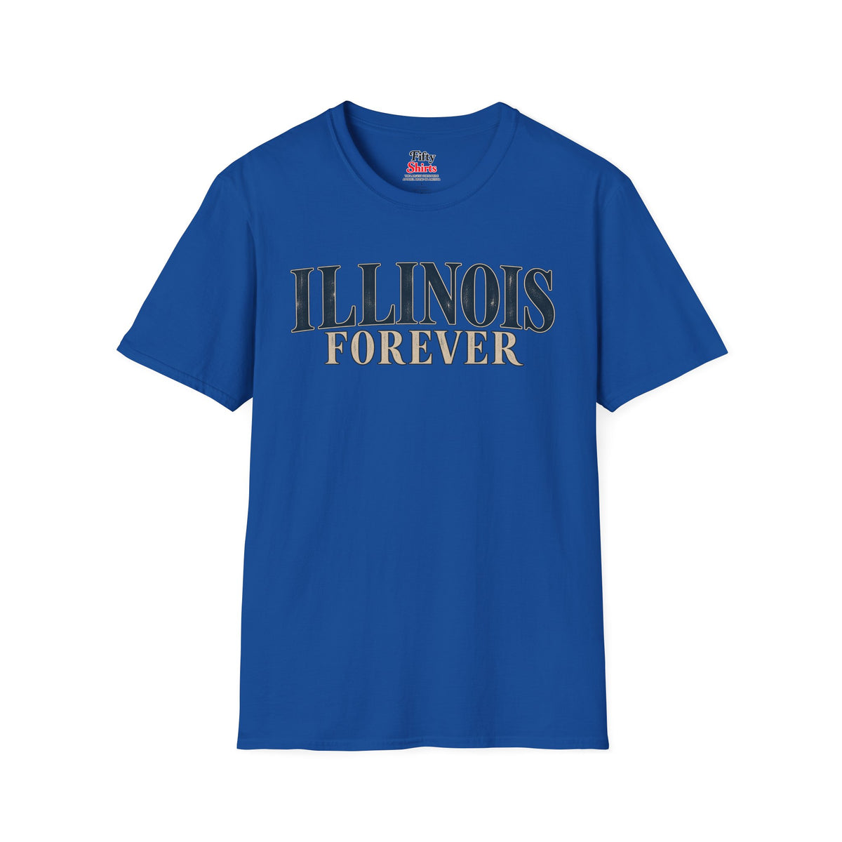 Illinois Forever Unisex Softstyle T Shirt State Name Graphic Tee