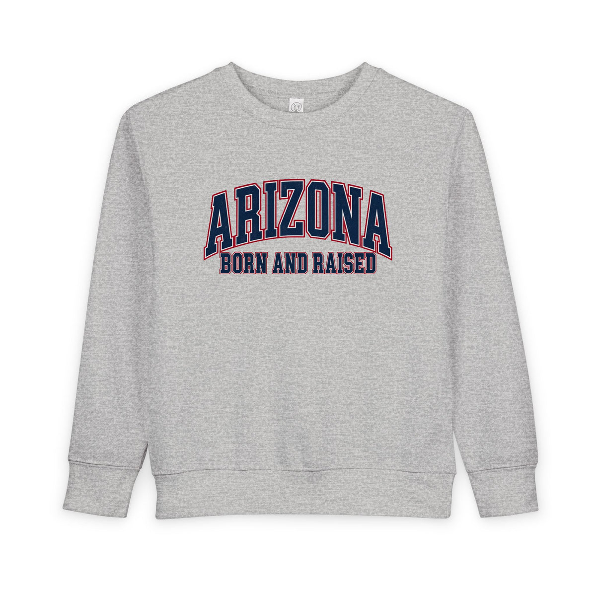 Arizona Born and Raised Classic Collegiate Unisex Toddler Sweatshirt