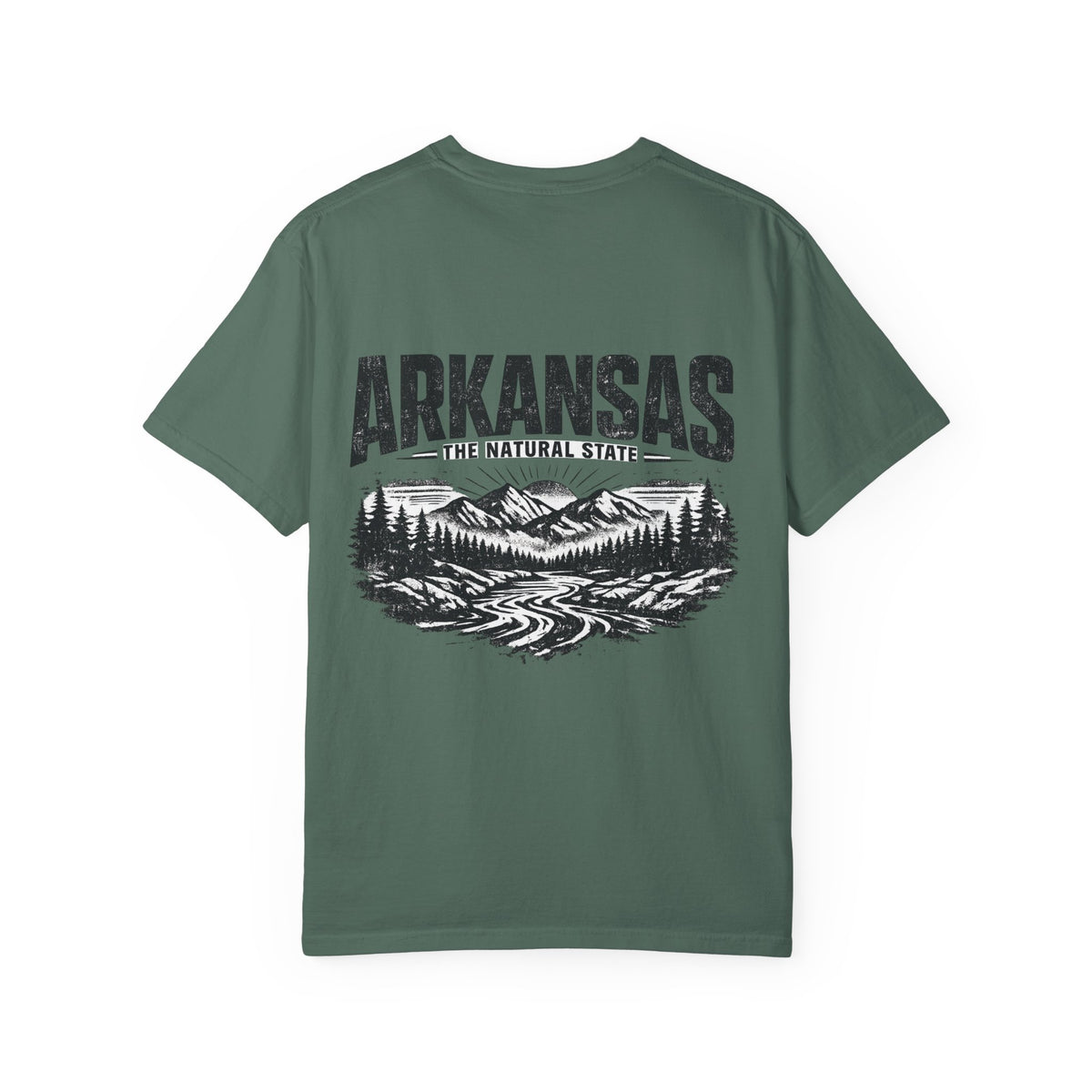 Arkansas Natural State Streetwear Unisex Comfort Color 1717 Streetwear Graphic Tee