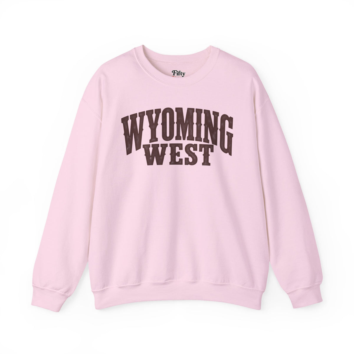 Wyoming West Unisex Crewneck Sweatshirt State Name Graphic