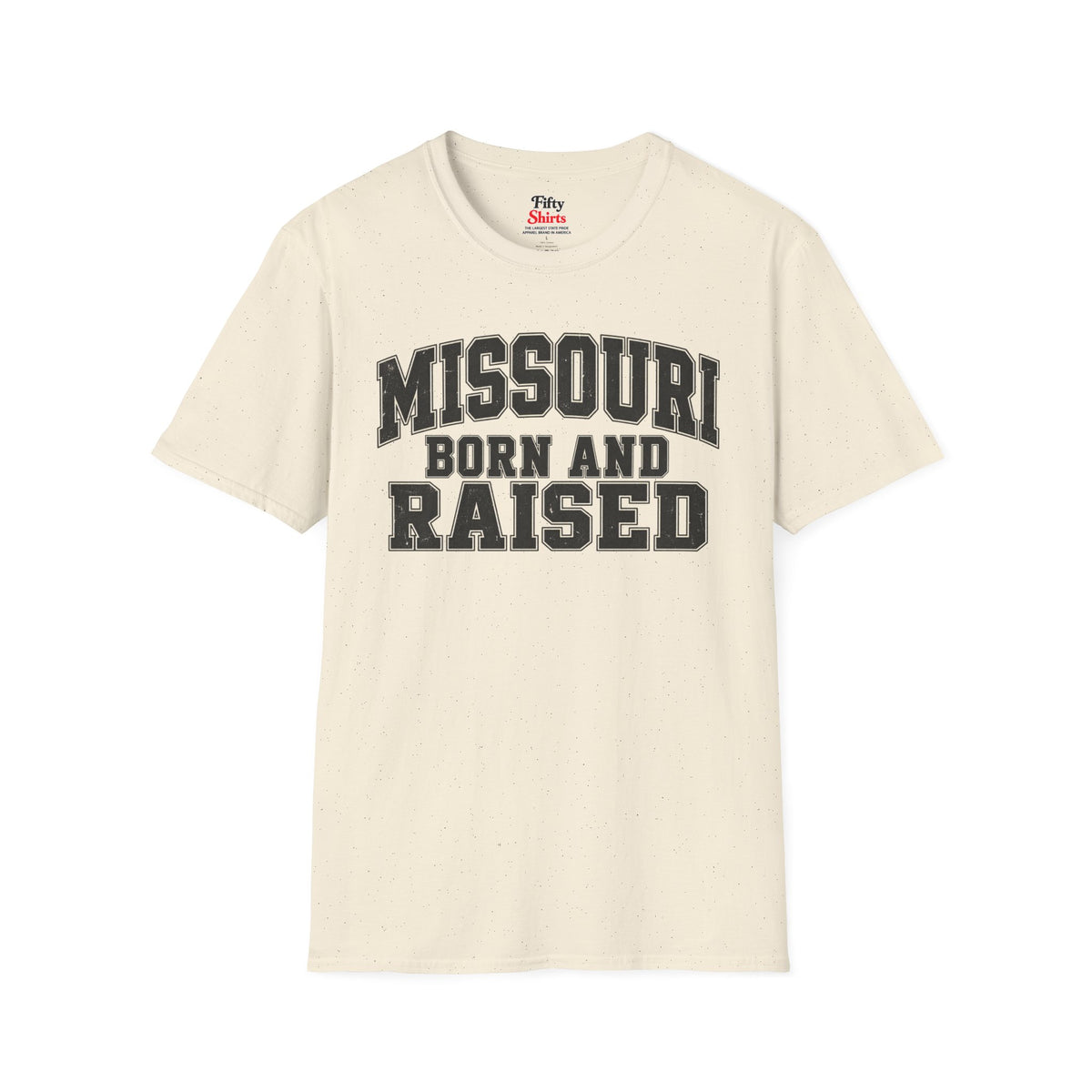 Missouri Born and Raised Unisex Softstyle T Shirt State Name Graphic Tee