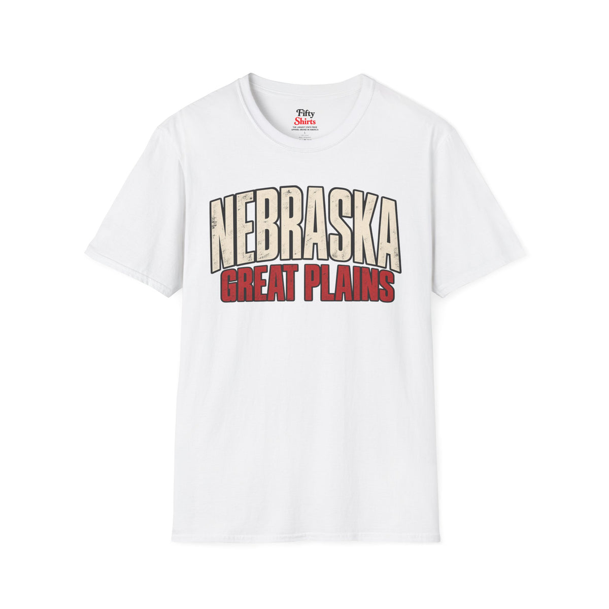 Nebraska Great Plains Unisex Softstyle T Shirt State Name Graphic Tee