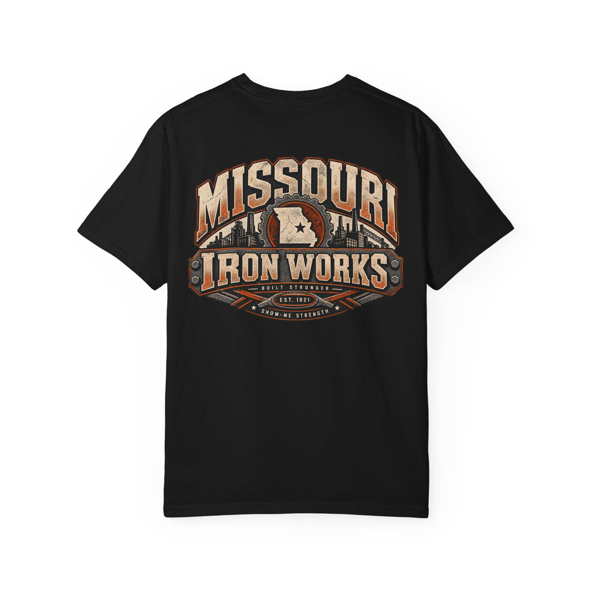Missouri Iron Works Unisex Comfort Color 1717 Streetwear Graphic Tee