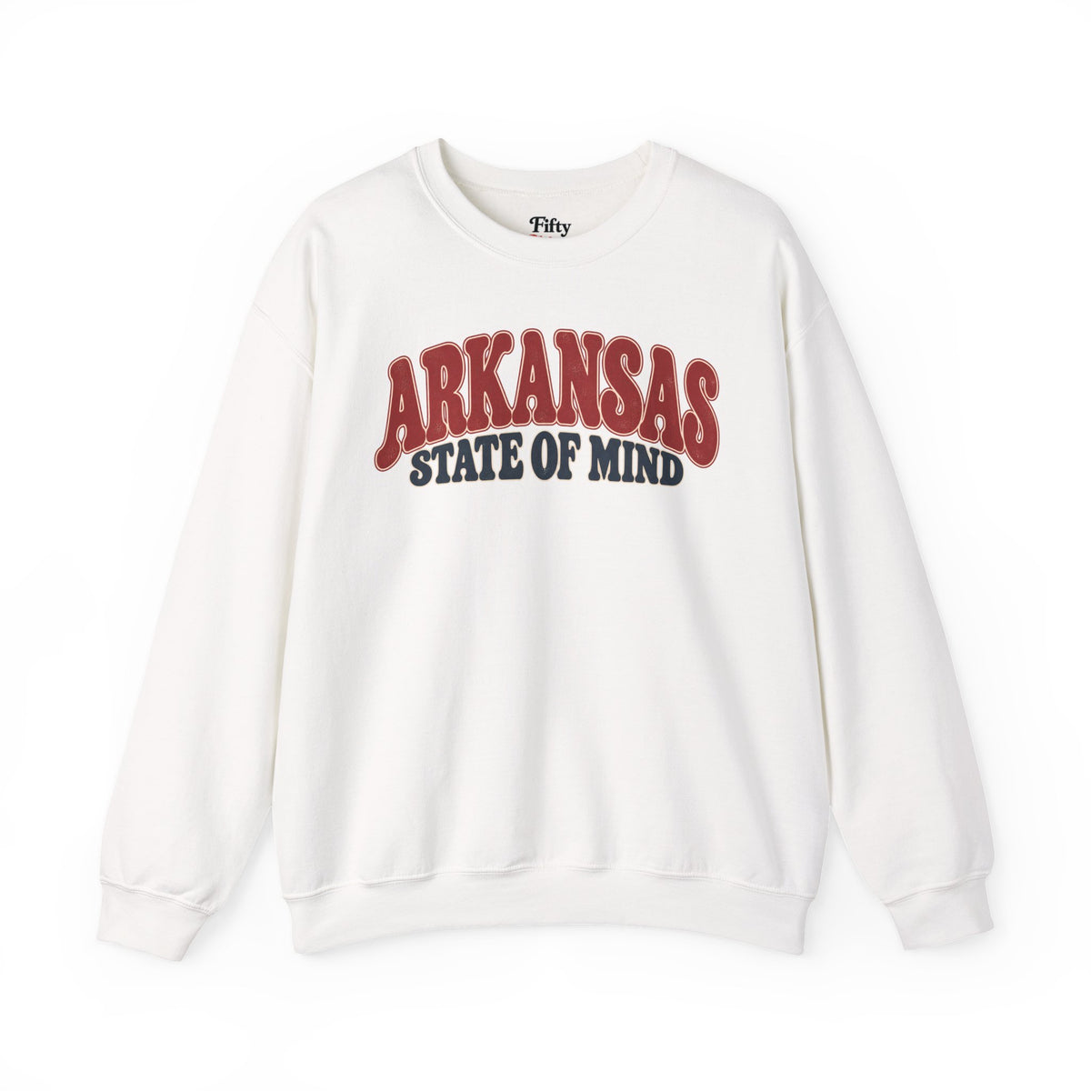 Arkansas State of Mind Unisex Crewneck Sweatshirt State Name Graphic