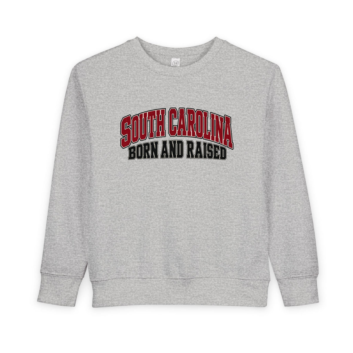 South Carolina Born and Raised Old-School Athletic Unisex Toddler Sweatshirt