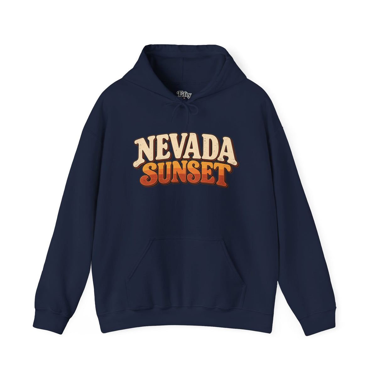 Nevada Sunset Unisex Hoodie State Name Graphic