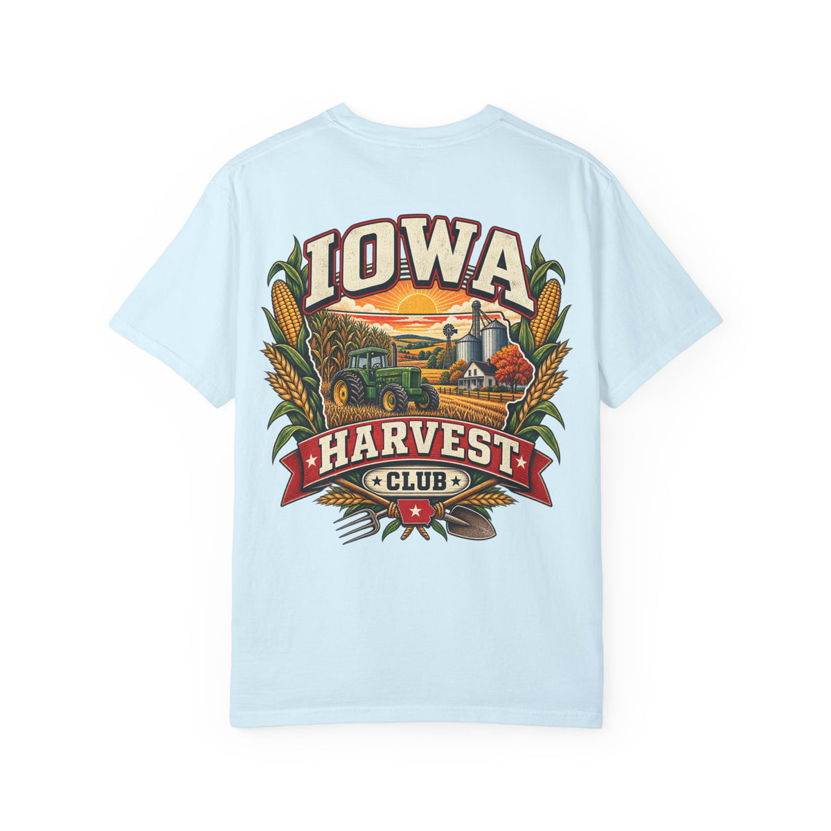 Iowa Harvest Club Unisex Comfort Color 1717 Streetwear Graphic Tee