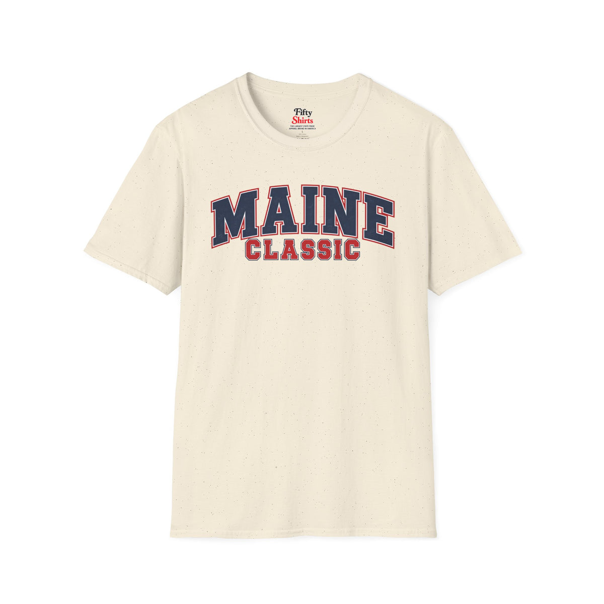 Maine Classic Unisex Softstyle T Shirt State Name Graphic Tee