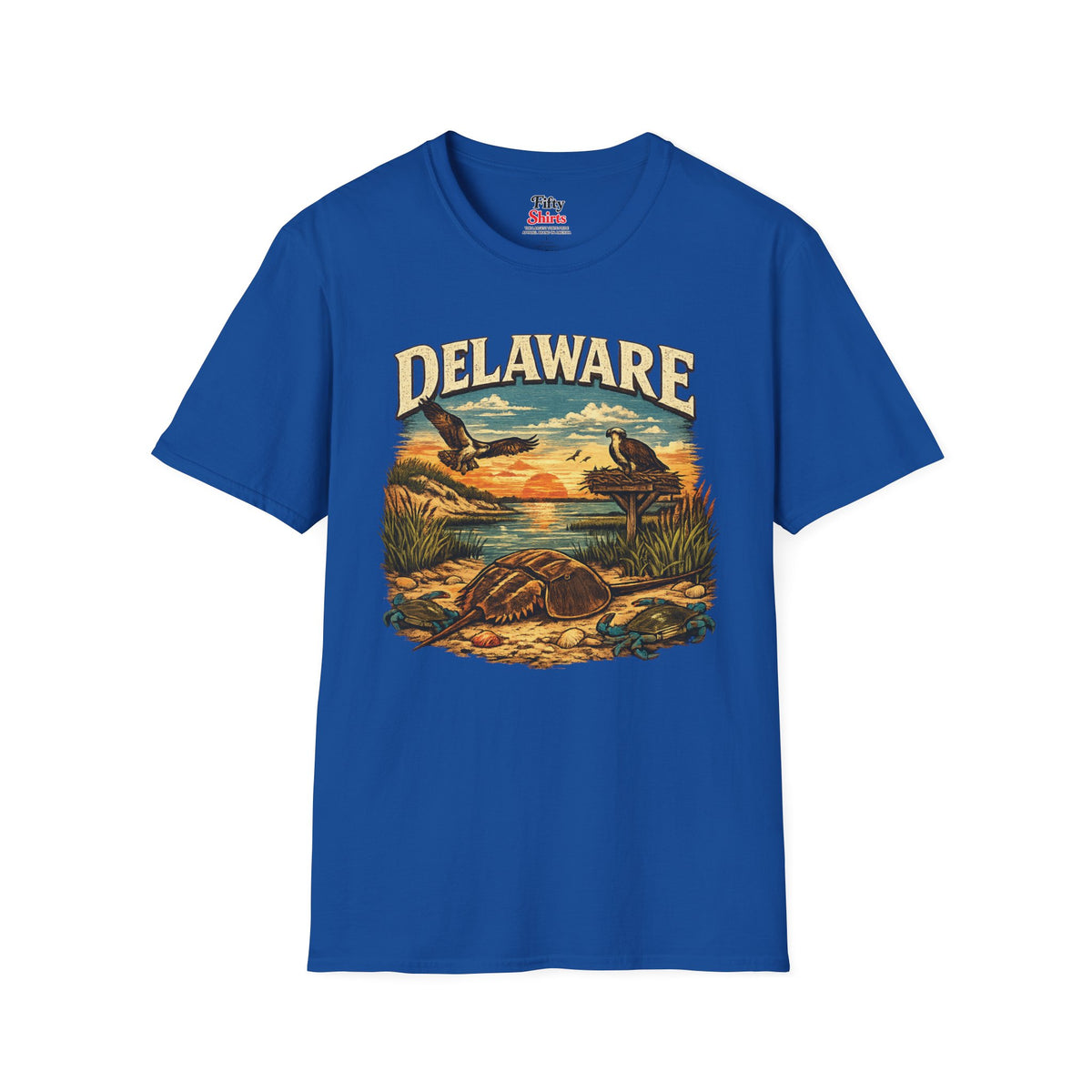 Delaware Wildlife Unisex Softstyle T Shirt State Pride Graphic Tee Collections FS03