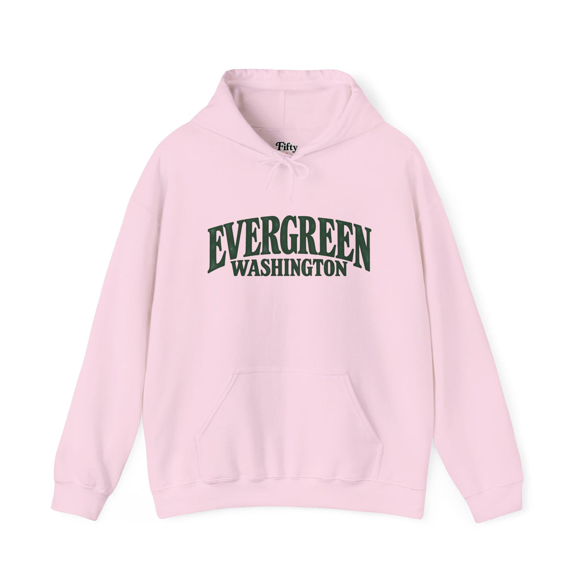 Evergreen Washington Unisex Hoodie State Name Graphic