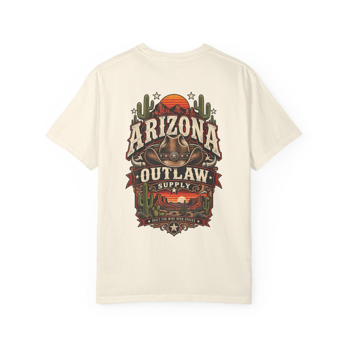 Arizona Outlaw Supply Unisex Comfort Color 1717 Streetwear Graphic Tee