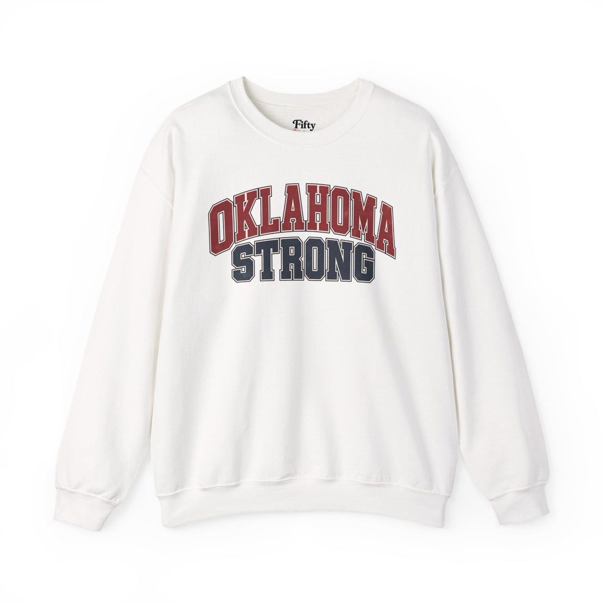 Oklahoma Strong Unisex Crewneck Sweatshirt State Name Graphic