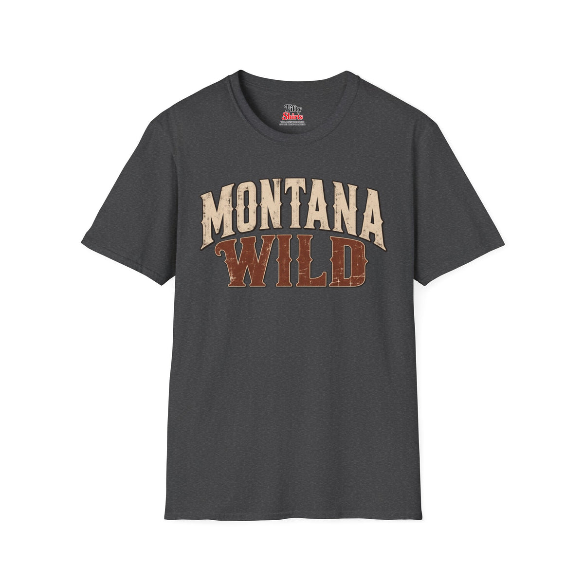 Montana Wild Unisex Softstyle T Shirt State Name Graphic Tee