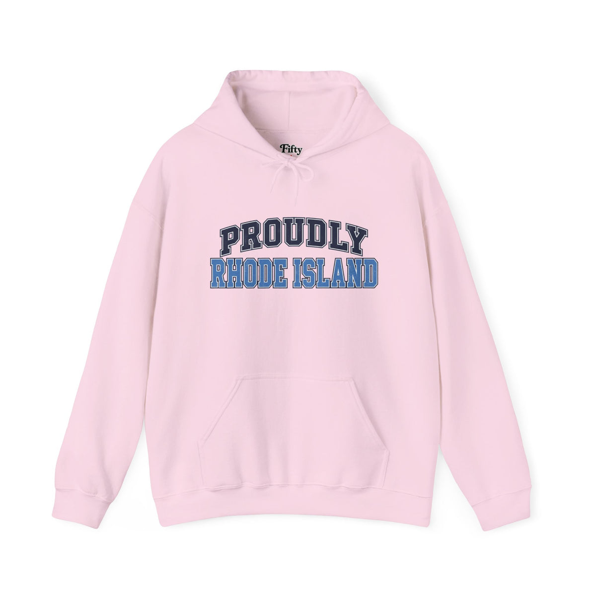 Proudly Rhode Island Unisex Hoodie State Name Graphic
