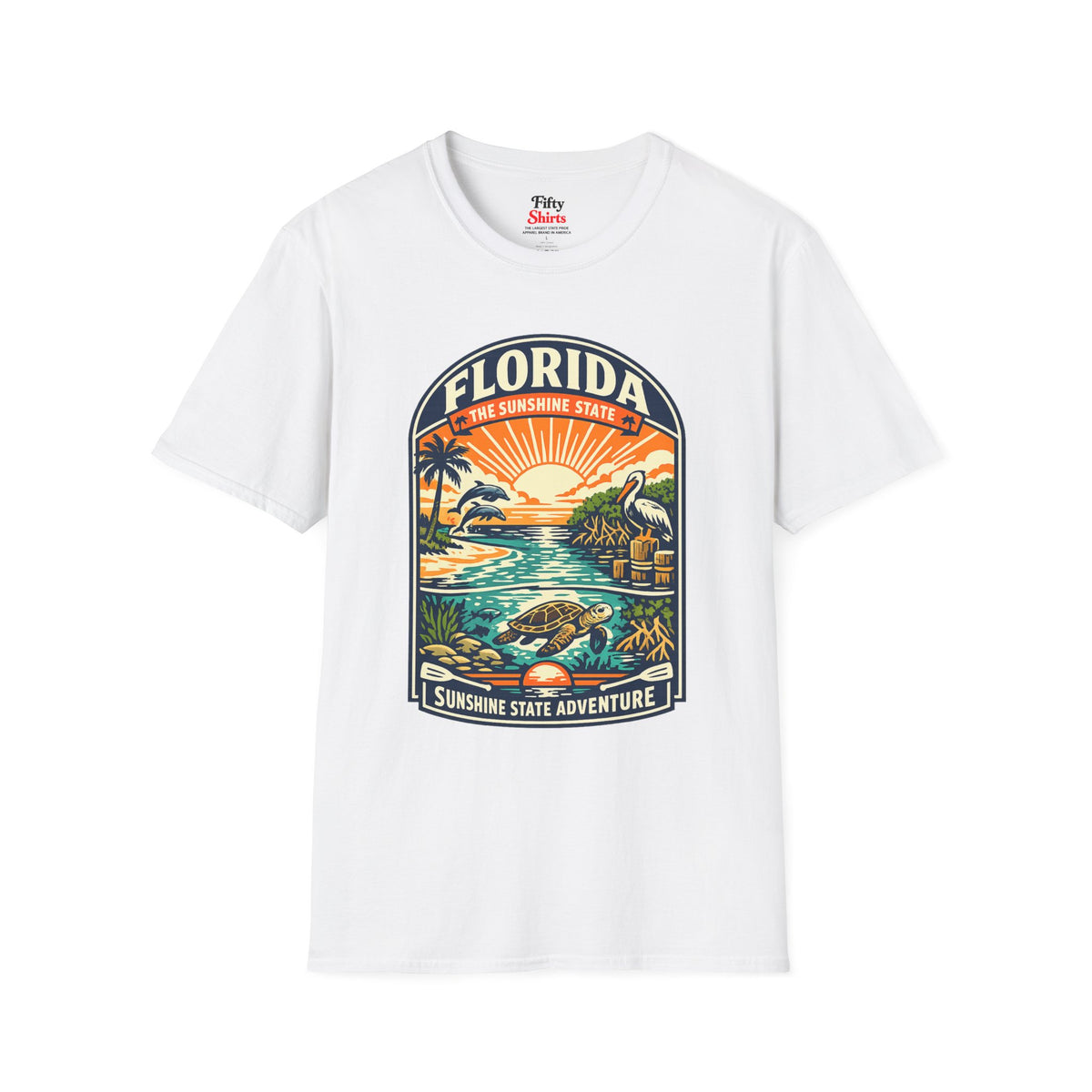 Florida Sunshine State Unisex Softstyle T Shirt State Pride Graphic Tee Collections FS03