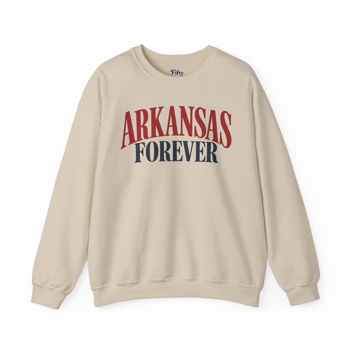 Arkansas Forever Unisex Crewneck Sweatshirt State Name Graphic