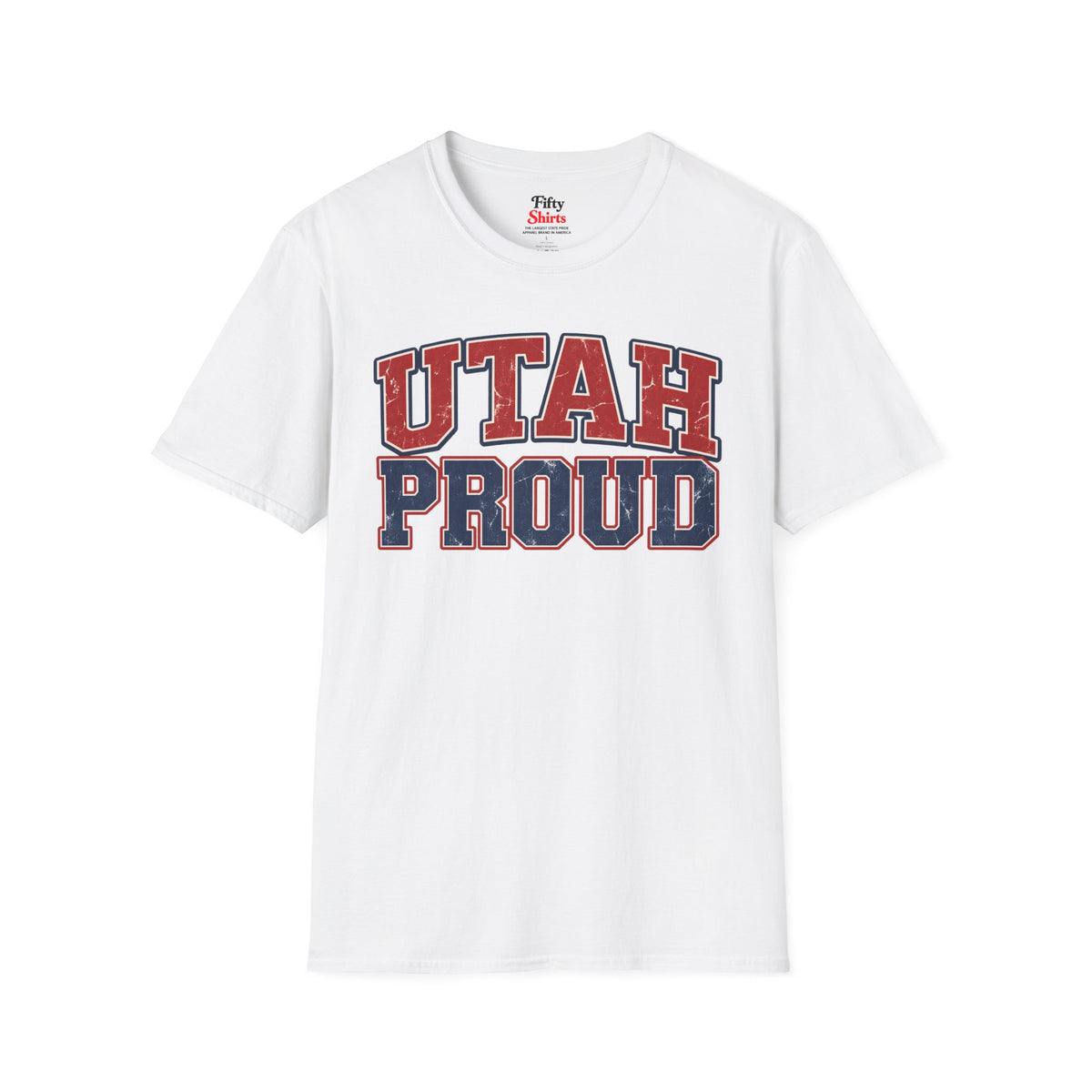 Utah Proud Unisex Softstyle T Shirt State Name Graphic Tee