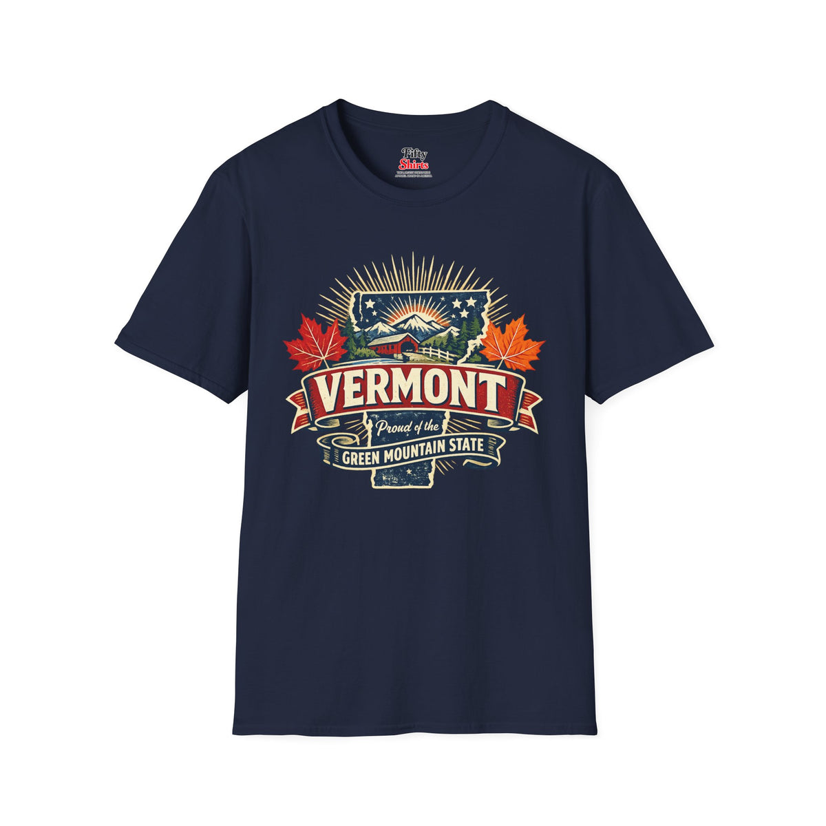 Vermont State Pride Unisex Softstyle T Shirt State Pride Graphic Tee Collections FS03