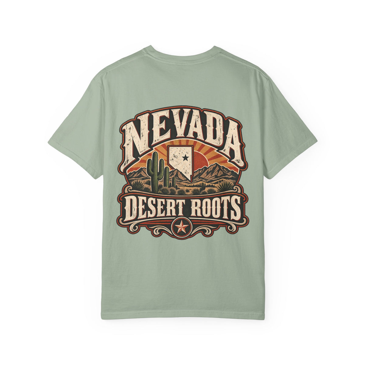 Nevada Desert Roots Unisex Comfort Color 1717 Streetwear Graphic Tee