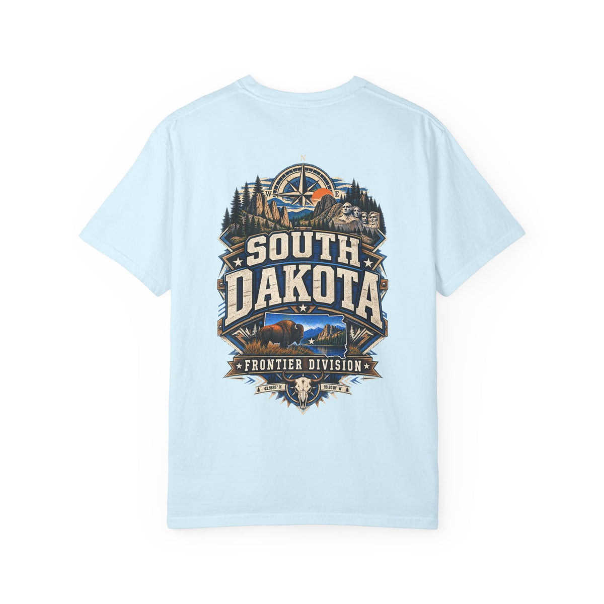 South Dakota Frontier Division Unisex Comfort Color 1717 Streetwear Graphic Tee