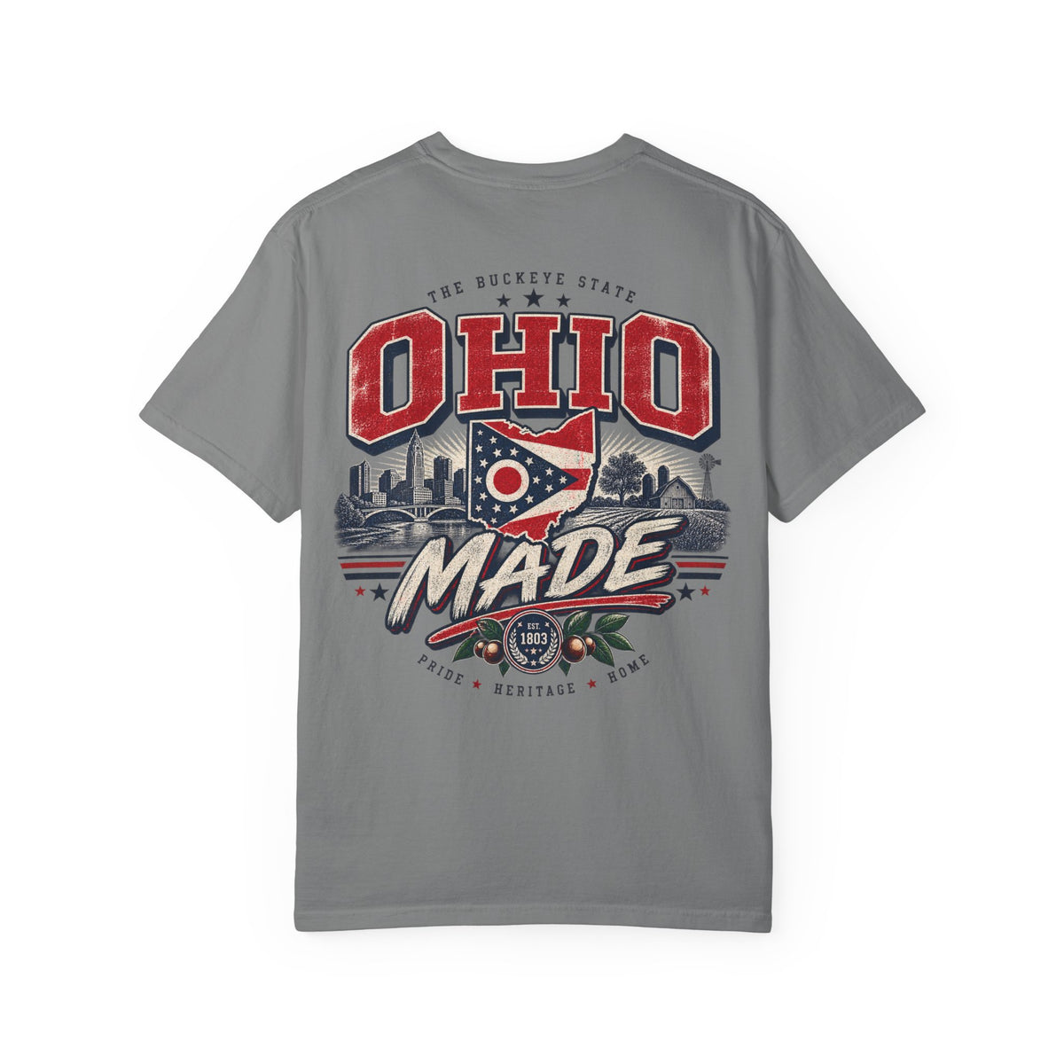 Ohio Made Unisex Comfort Color 1717 Streetwear Graphic Tee