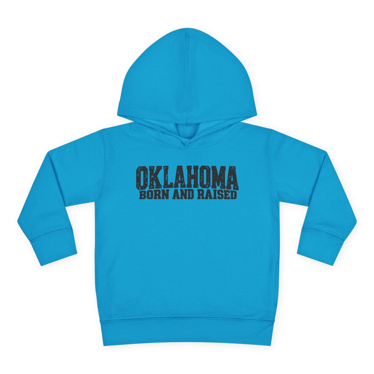 Oklahoma Born and Raised Minimal Heritage Unisex Toddler Pullover Fleece Hoodie