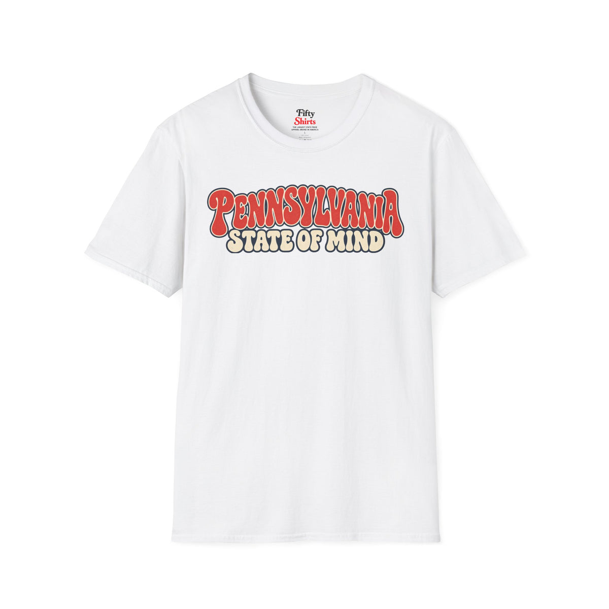 Pennsylvania State of Mind Unisex Softstyle T Shirt State Name Graphic Tee