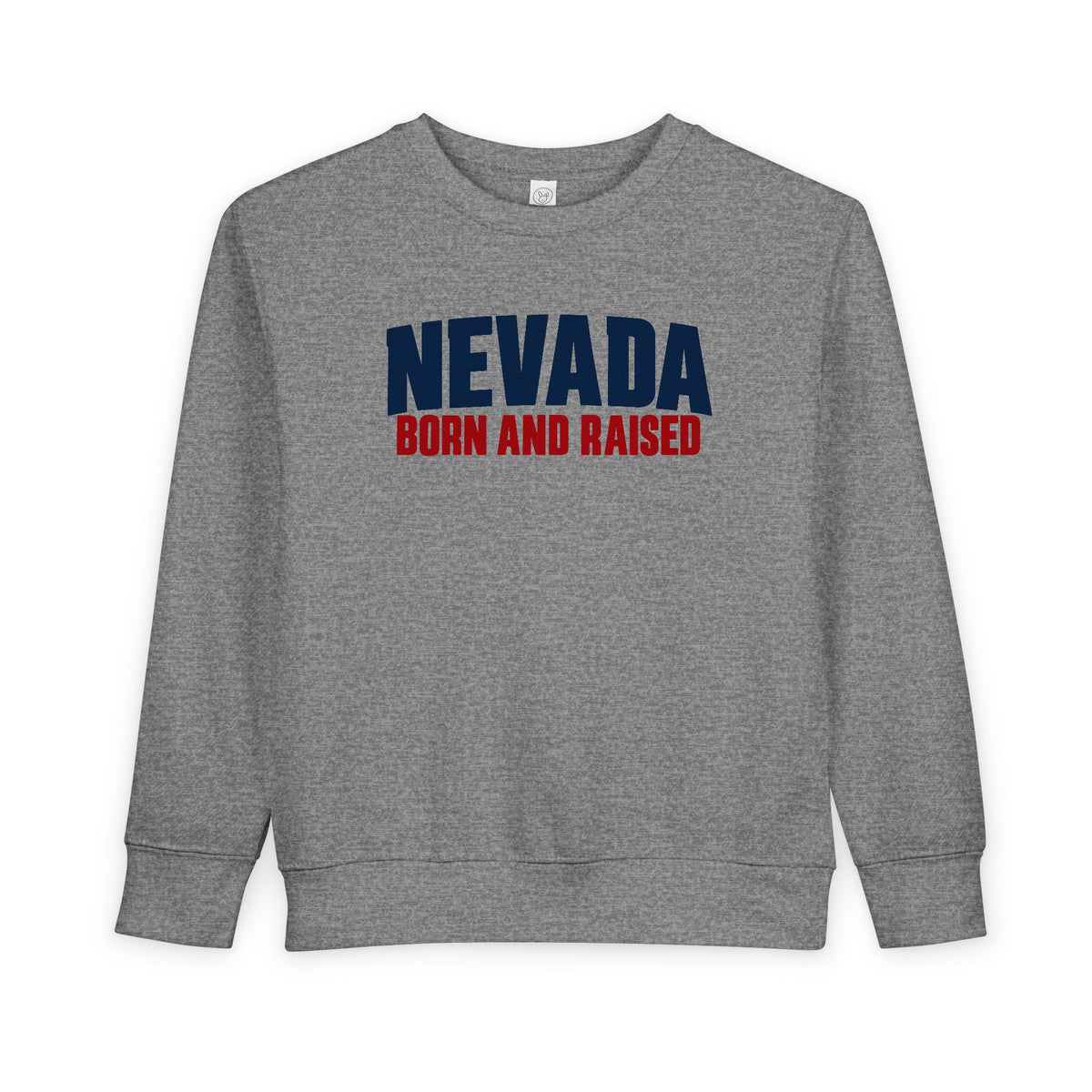 Nevada Born and Raised Minimal Heritage Unisex Toddler Sweatshirt