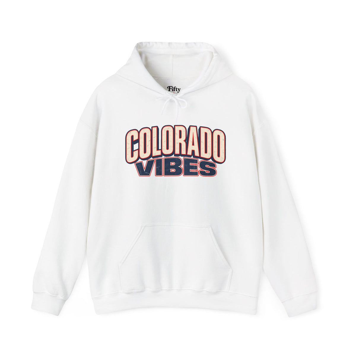 Colorado Vibes Unisex Hoodie State Name Graphic